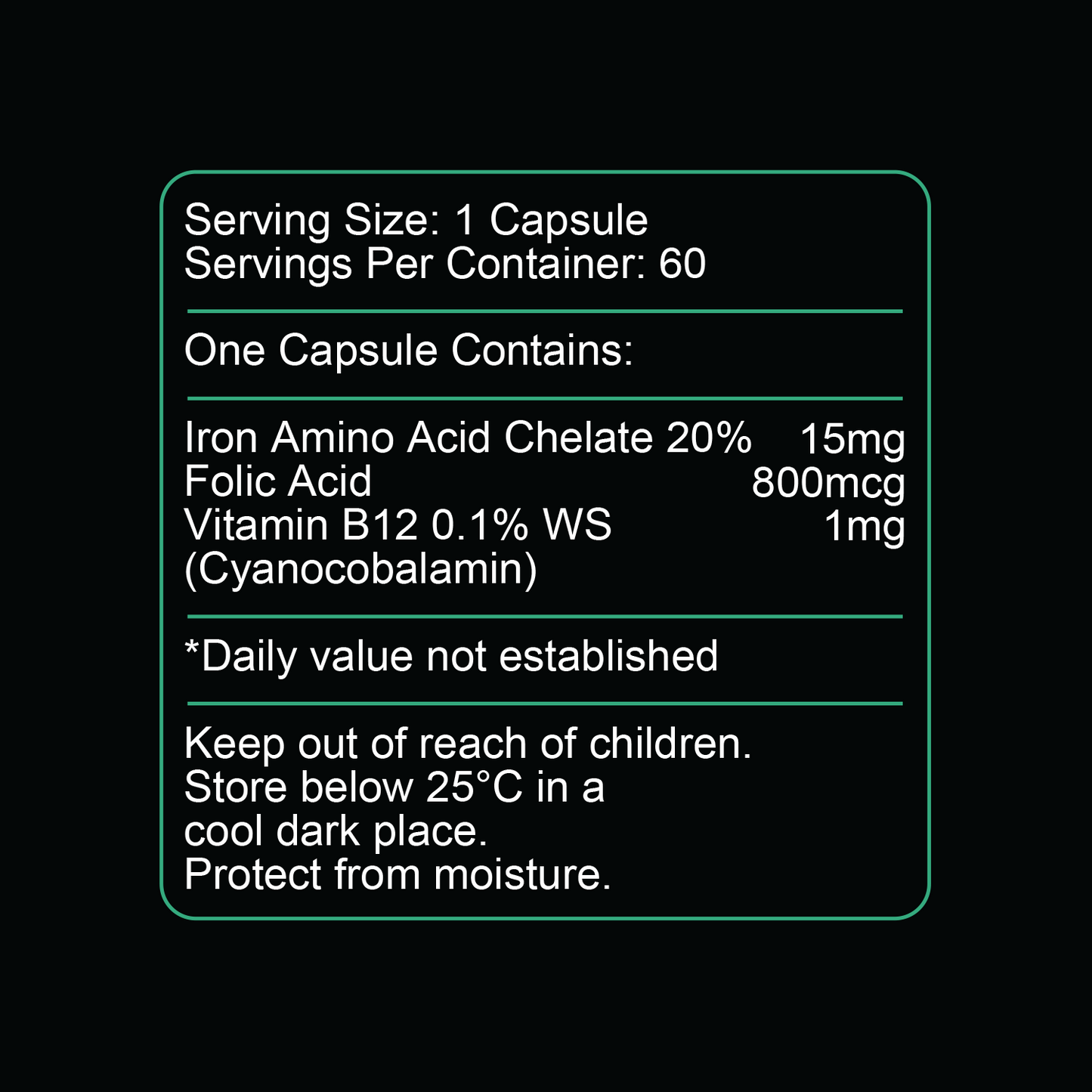 Ferrous & Folic Acid Caps