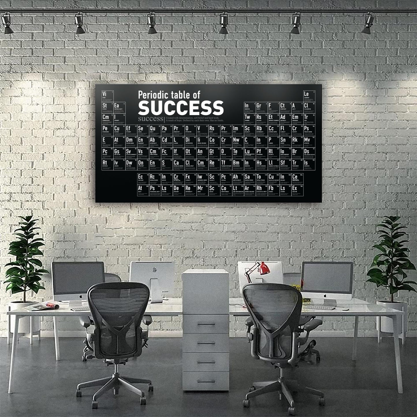 The Periodic Table of Success Canvas Print 2.1m x 1.1m